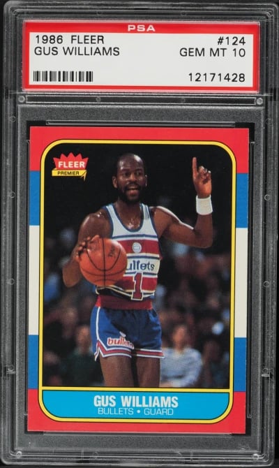 1986 Fleer Basketball Gus Willia
