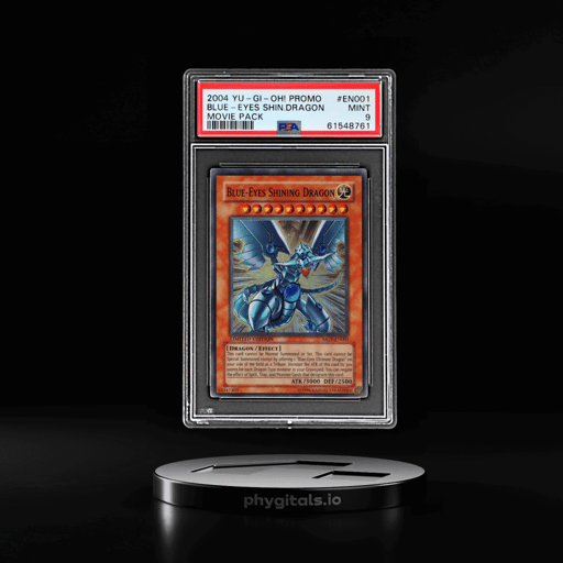 2004 Yu Gi Oh Promo Movie Pack Blue Eyes Shining Dragon #MOVEN001 PSA 9