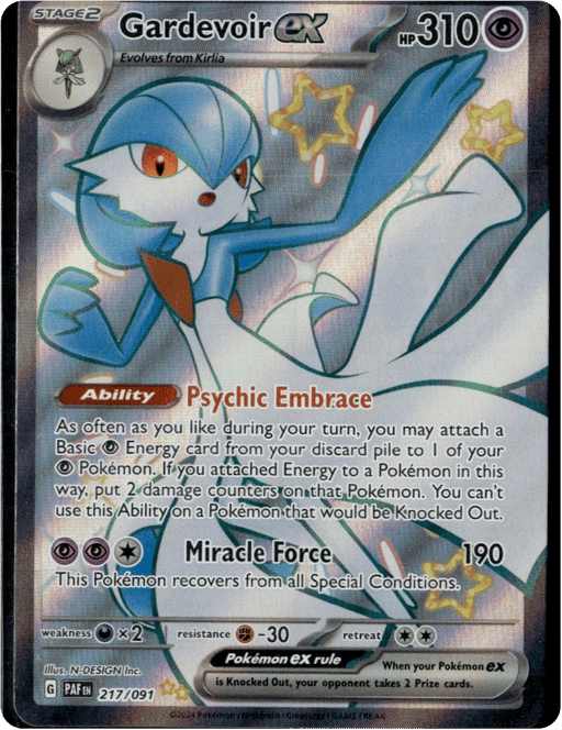 2024 Gardevoir ex #217 Paldean Fates