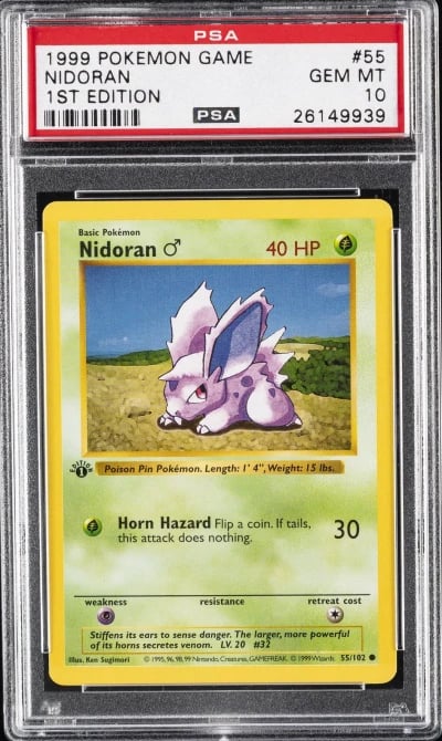 1999 POKEMON BASE SET 1ST EDITIO