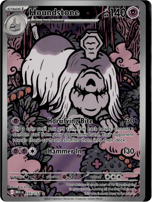 2025 Houndstone #145 Mega Evolution