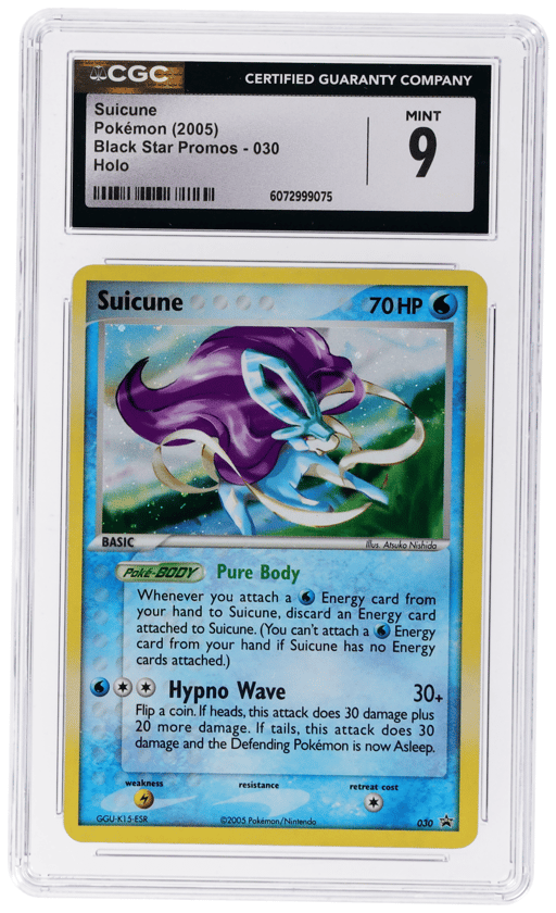 2003 Pokemon Black Star Promos Holo Suicune #30 CGC 9