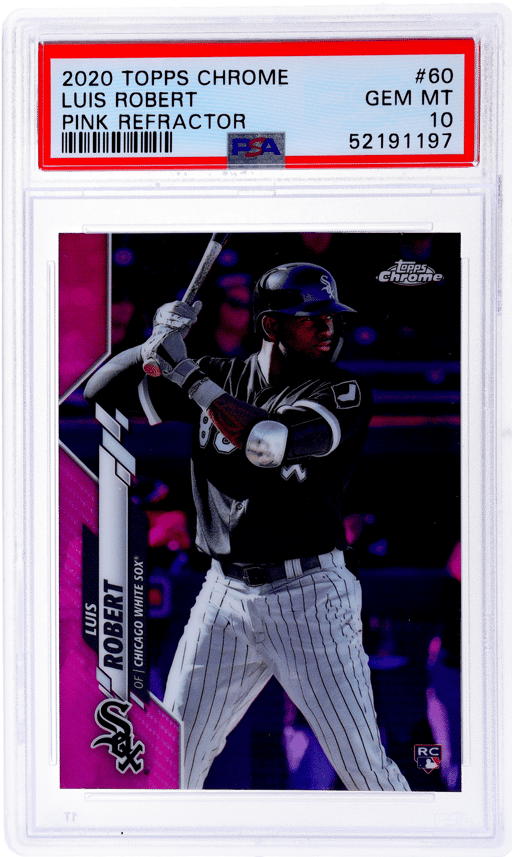 2020 Topps Chrome Pink Refractor Luis Robert #60 PSA 10