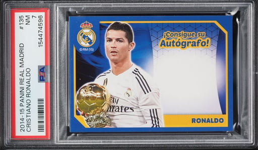 2014 Panini Real Madrid Cristiano Ronaldo #135 PSA 7 NRMT