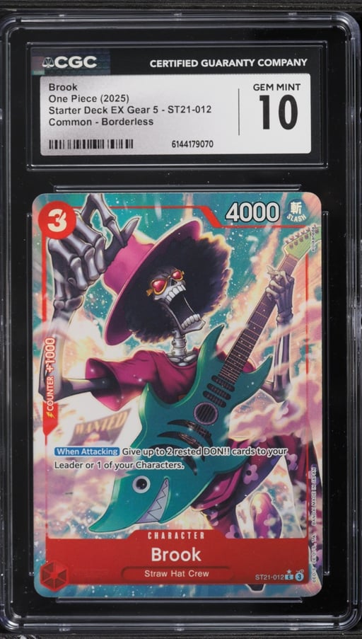 2025 One Piece Starter Deck EX Gear 5 Alt Art Brook #ST21-012 CGC 10 GEM MINT