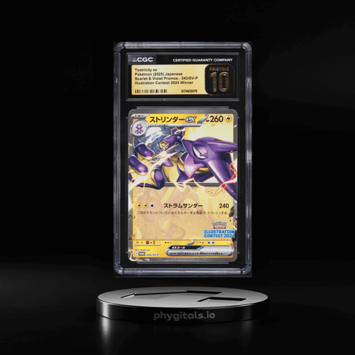 2025 Pokemon Japanese Scarlet & Violet Promo Illustration Contest Winner Toxtricity EX CGC 10