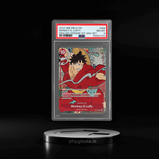 2024 One Piece Promo 1st Anniversary Set Monkey D. Luffy #ST10-006 PSA 8