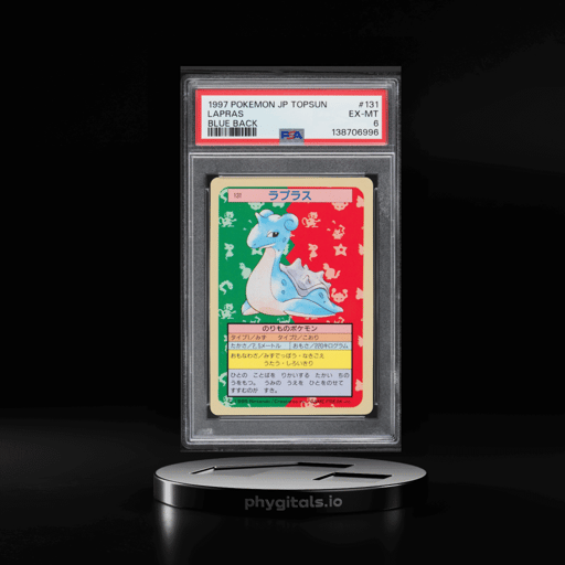 1997 Pokemon Japanese Topsun Blue Back Lapras #131 PSA 6 EXMT