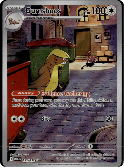 2025 Gumshoos #153 Mega Evolution
