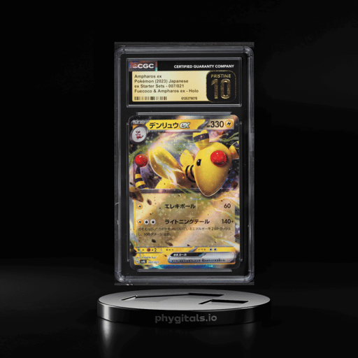 2023 Pokemon Japanese SV ex Starter Sets Fuecoco & ex Holo Ampharos ex #007 CGC 10 PRISTINE