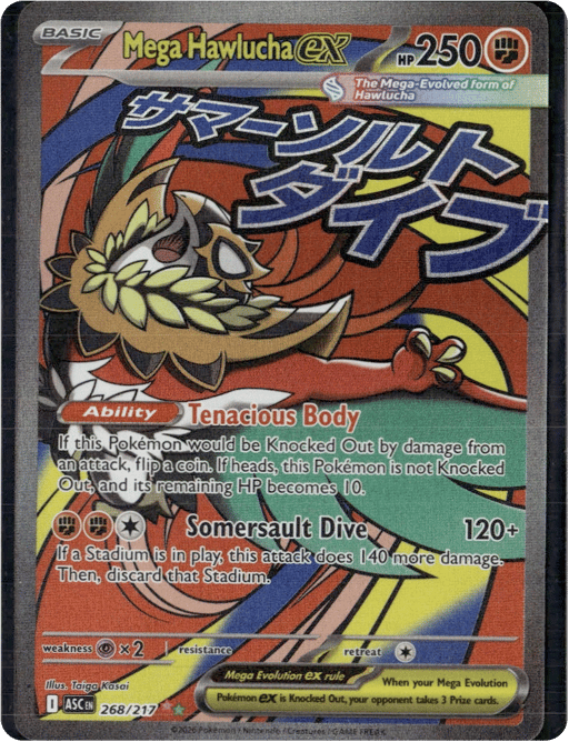 2026 Mega Hawlucha ex #268 Ascended Heroes