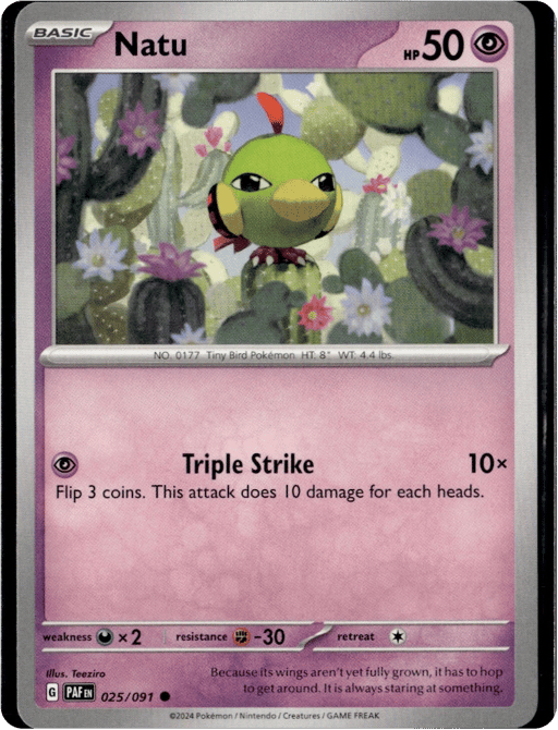 2024 Natu #25 Paldean Fates