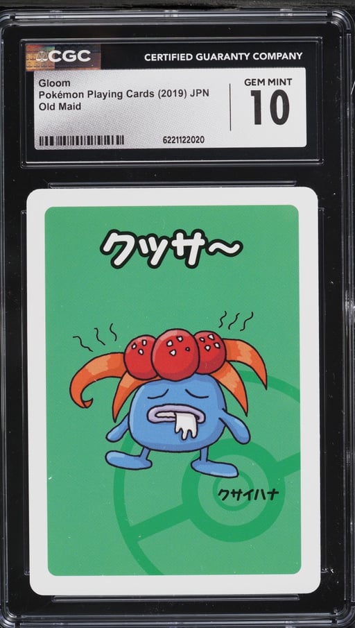 2019 Pokemon Japanese Playing Cards Old Maid Gloom CGC 10 GEM MINT