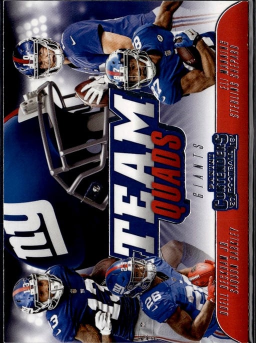 2018 Eli Manning #TQ-8 Contenders Team Quads