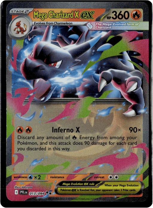 2025 Mega Charizard X ex #13 Phantasmal Flames