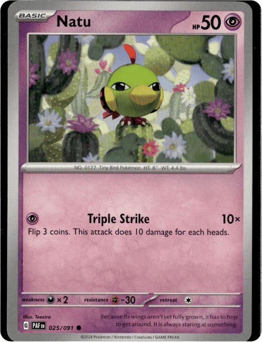 2024 Natu #25 Paldean Fates