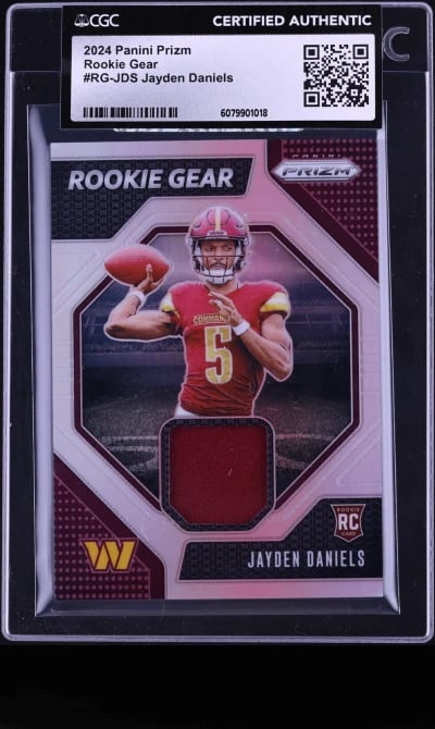 2024 Panini Prizm Gear Jayden Daniels ROOKIE PATCH #RG-JDS CGC AUTH
