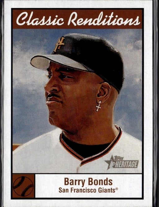 2001 2001 Topps Heritage Classic Rendition Barry Bonds #CR3 Topps Heritage Classic Rendition