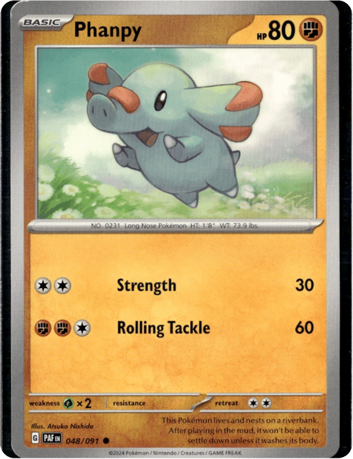 2024 Phanpy #48 Paldean Fates