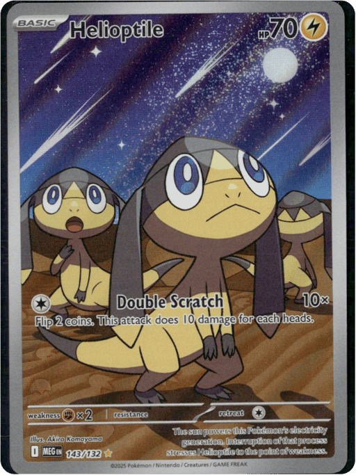 2025 Helioptile #143 Mega Evolution