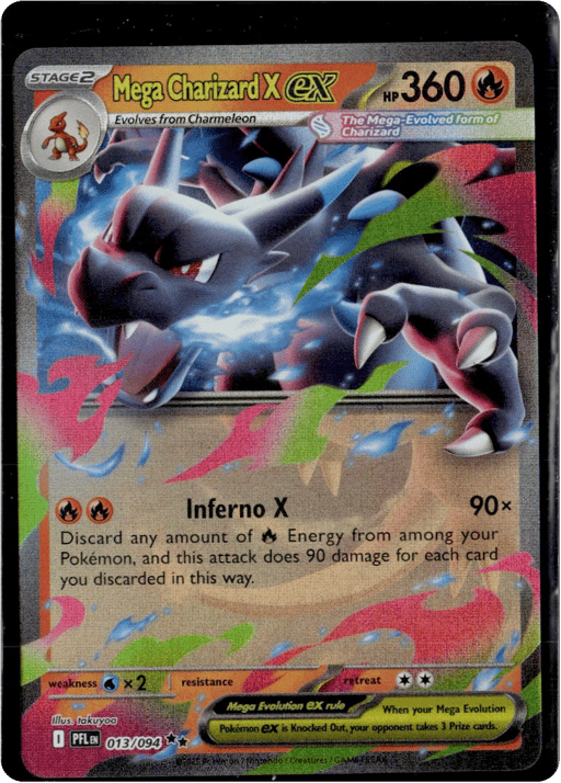 2025 Mega Charizard X ex #13 Phantasmal Flames