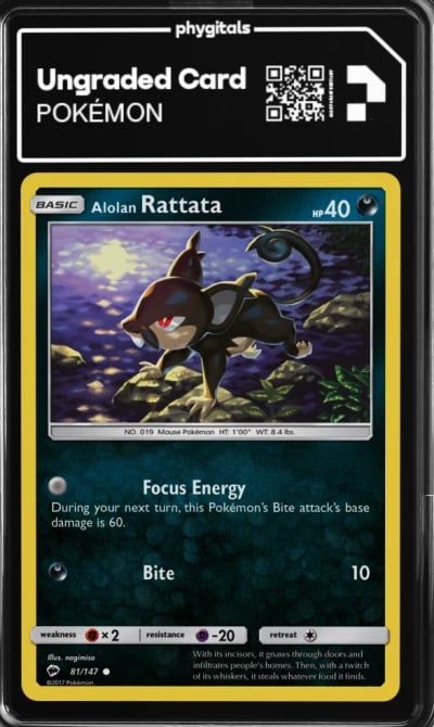 2017 Alolan Rattata Burning Shad