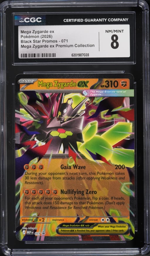 2024 Pokemon Mega Evolution Promo Premium Collection Mega Zygarde EX #71 CGC 8 NM-MT
