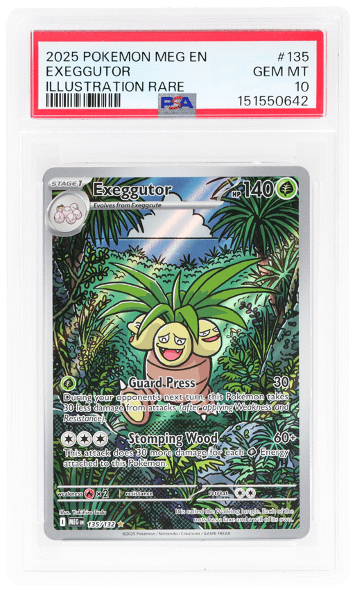 2025 Pokemon Mega Evolution Illustration Rare Exeggutor #135 PSA 10