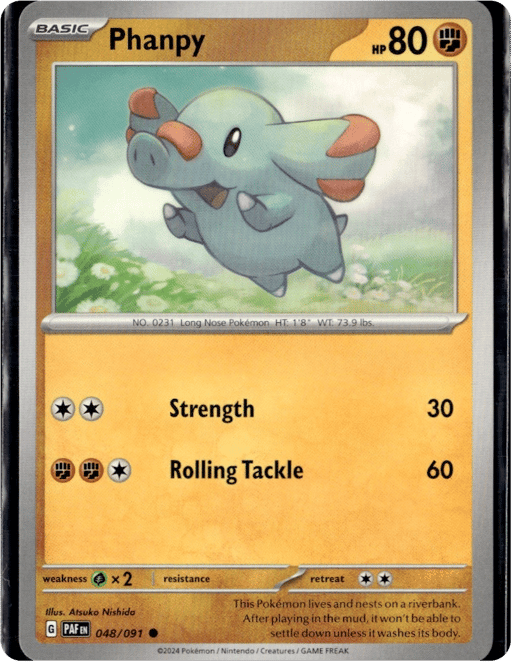 2024 Phanpy #48 Paldean Fates