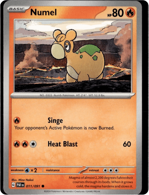 2024 Numel #11 Paldean Fates