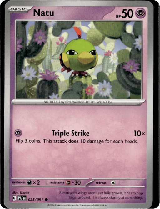 2024 Natu #25 Paldean Fates