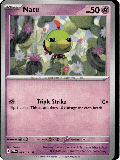 2024 Natu #25 Paldean Fates