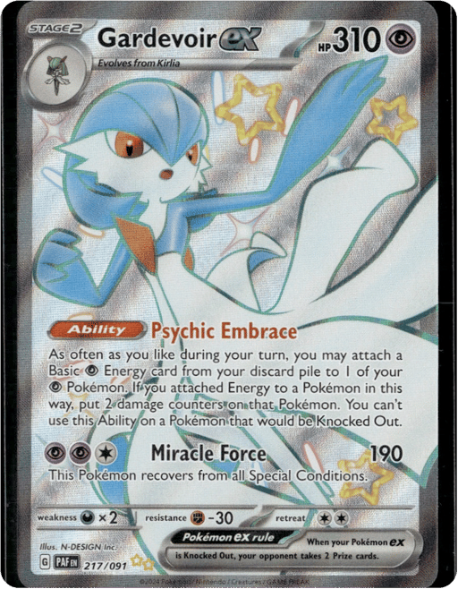 2024 Gardevoir ex #217 Paldean Fates