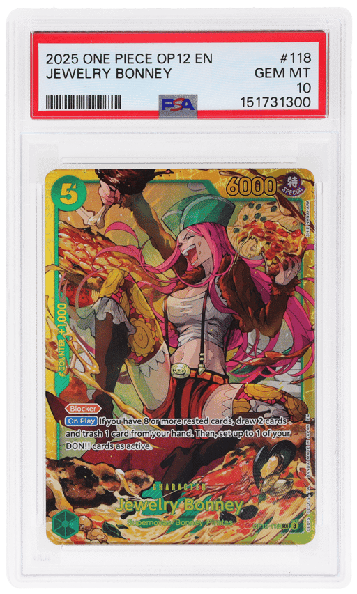 2025 One Piece Legacy of the Master Jewelry Bonney #OP12-118 PSA 10