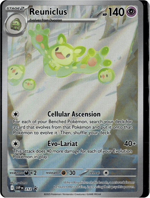 2023 Reuniclus #212 Scarlet & Violet Black Star Promos