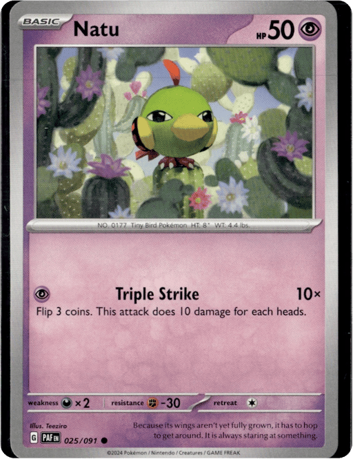 2024 Natu #25 Paldean Fates