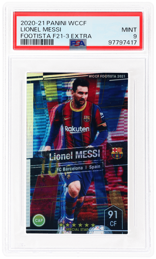 2020 Panini Wccf Footista F21-3 Extra Lionel Messi PSA 9