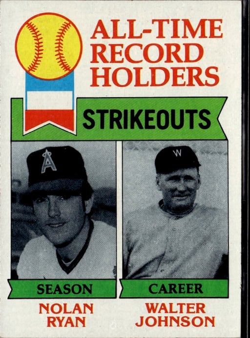 1979 Nolan Ryan #417 All-Time Record Holders