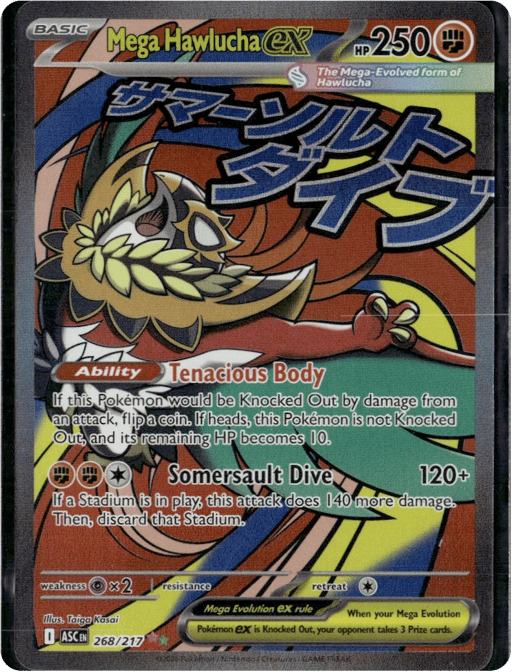 2026 Mega Hawlucha ex #268 Ascended Heroes