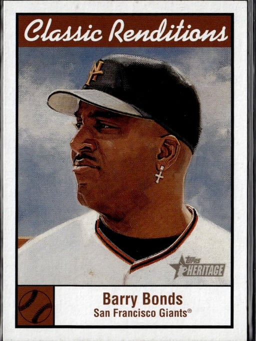 2001 2001 Topps Heritage Classic Rendition Barry Bonds #CR3 Topps Heritage Classic Rendition