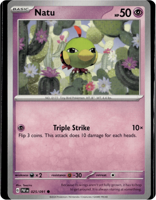 2024 Natu #25 Paldean Fates