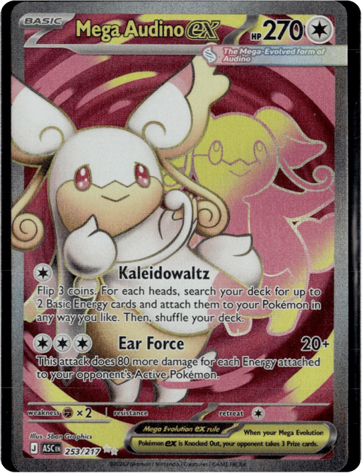 2026 Mega Audino ex #253 Ascended Heroes