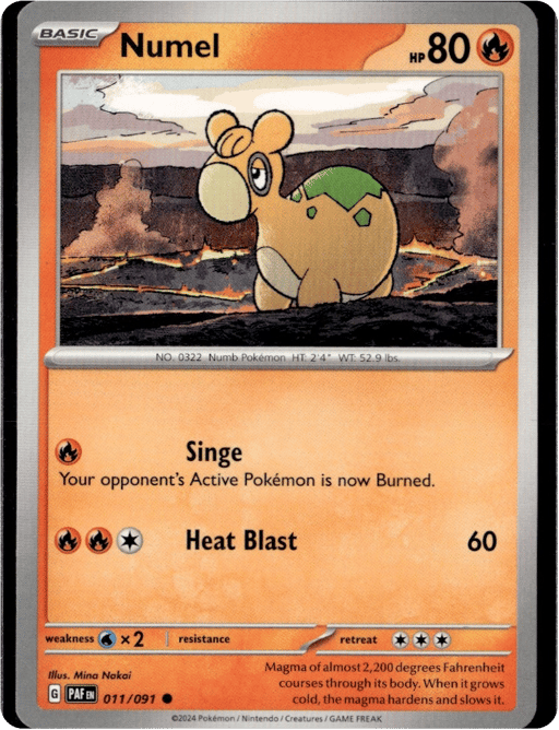 2024 Numel #11 Paldean Fates