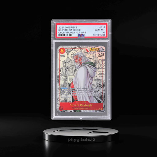 2024 One Piece Two Legends Manga Alternate Art Silvers Rayleigh #OP08118 PSA 10