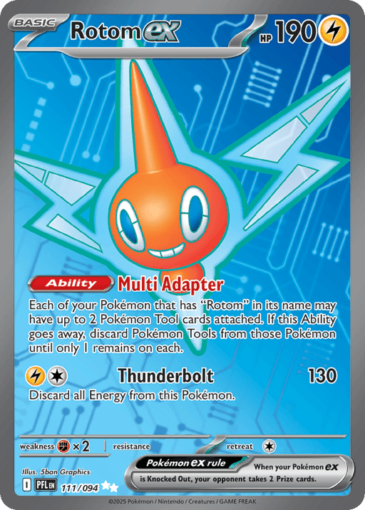 2025 Rotom ex #111 Phantasmal Flames