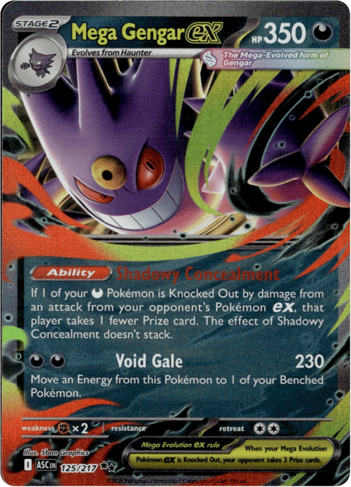 2026 Mega Gengar ex #125 Ascended Heroes