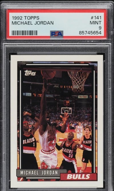 1992 Topps Basketball Michael Jordan #141 PSA 9 MINT