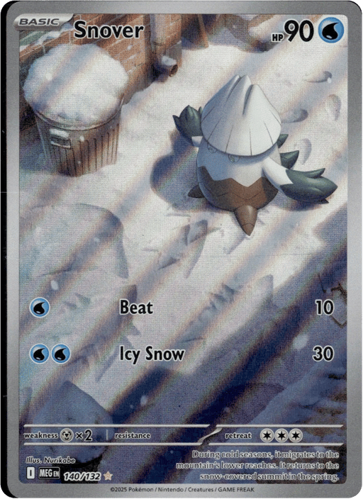 2025 Snover #140 Mega Evolution