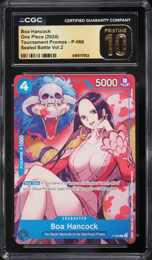 2024 One Piece Tournament Promo Sealed Battle Volume 2 Alt Art Boa Hancock #P-066 CGC 10 PRISTINE