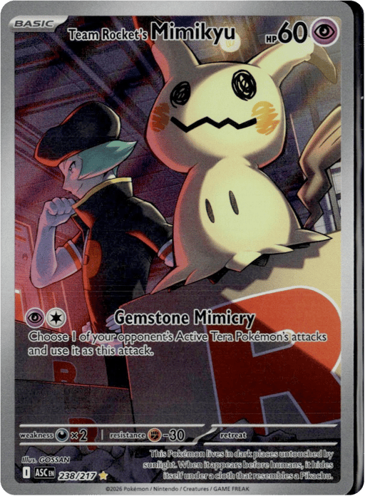 2026 Team Rocket's Mimikyu #238 Ascended Heroes